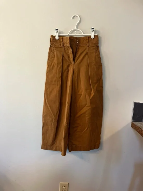 Babaton Cropped Wide-Leg Ankle Pants in Camel Brown - Picture 3 of 4